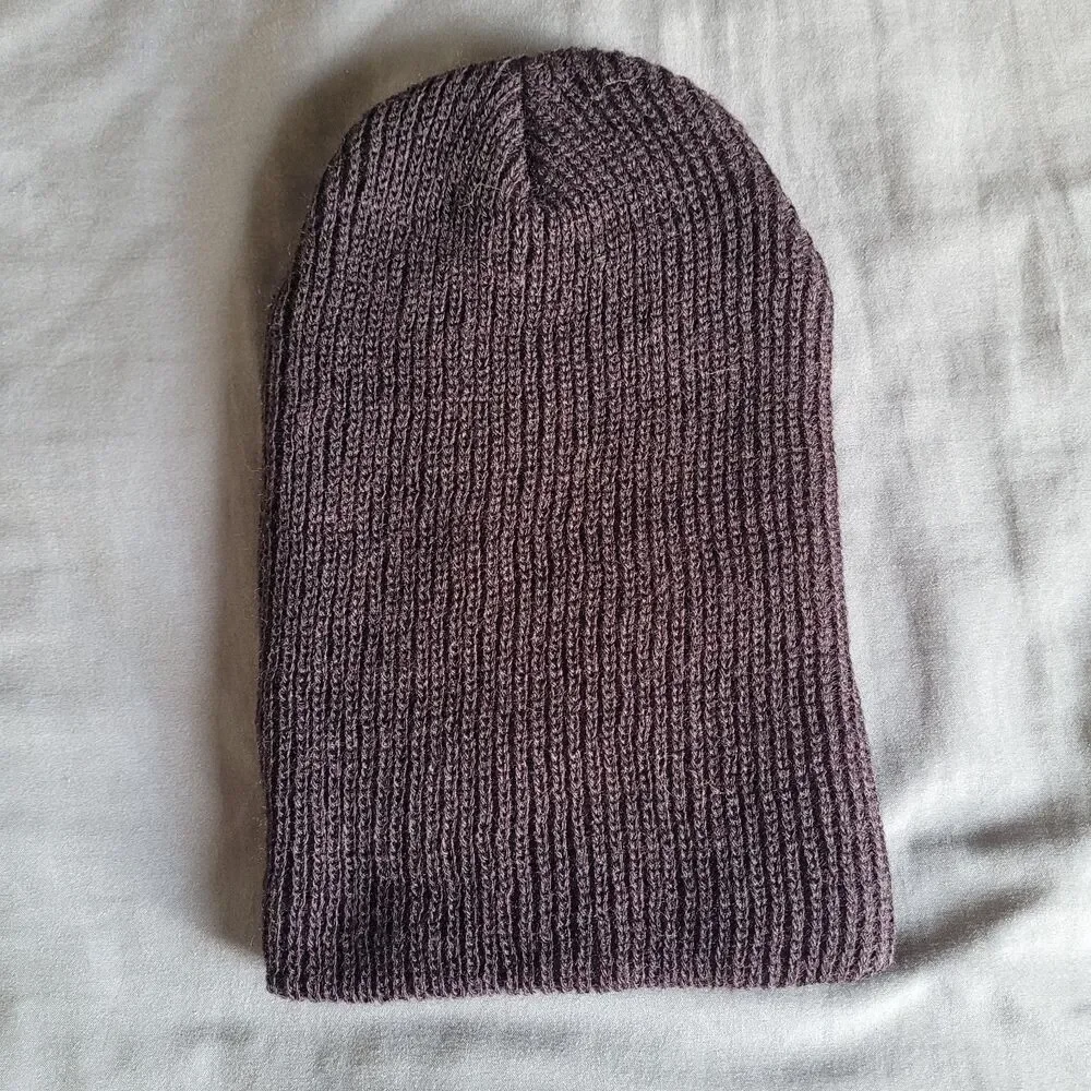 Vuori Caifornia Beanie Brown Ribbed Knit Outdoor Ski Hiking One Size Unisex V820